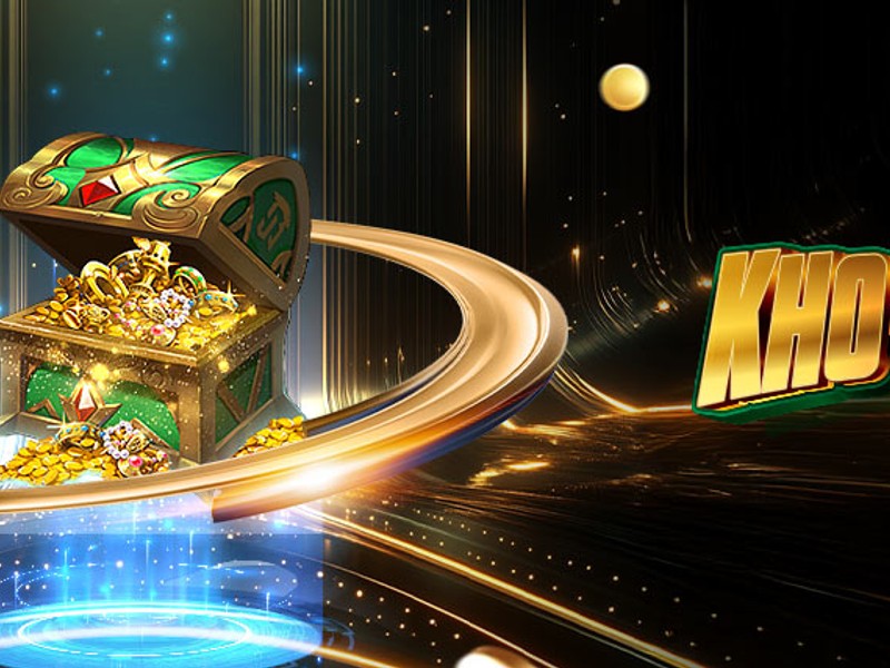 Hộp quà vàng lấp lánh với biểu tượng tiền thưởng và chip poker, ưu đãi độc quyền từ hz88